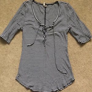 Free People Lace Up Top